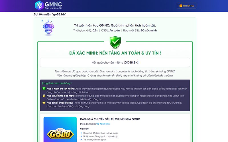 Giây 5: Xác minh link qua nguồn trung gian đáng tin