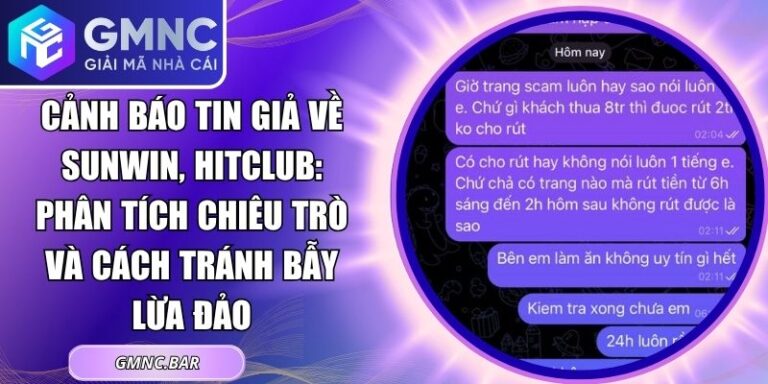 Cảnh báo tin giả về Sunwin, Hitclub