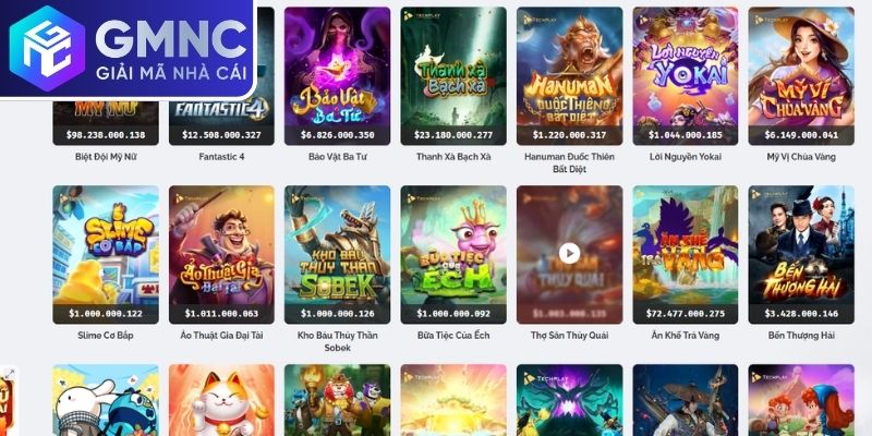 Slot đổi mới với nhiều tựa hình phong phú